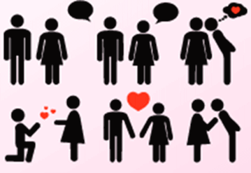 icon couples freevector